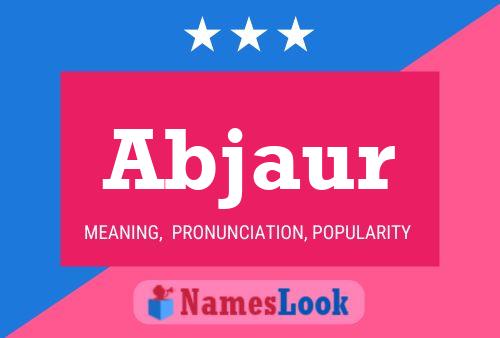 Abjaur Name Poster