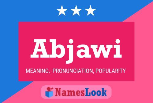 Abjawi Name Poster