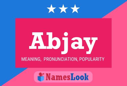 Abjay Name Poster