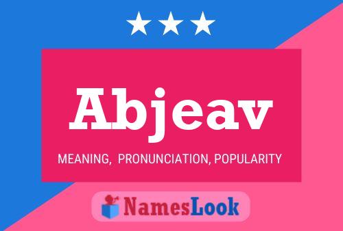 Abjeav Name Poster