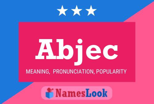 Abjec Name Poster