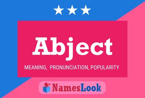 Abject Name Poster