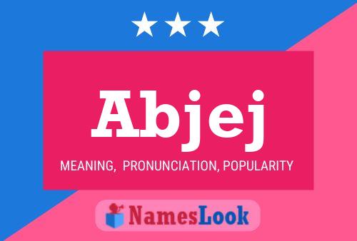 Abjej Name Poster