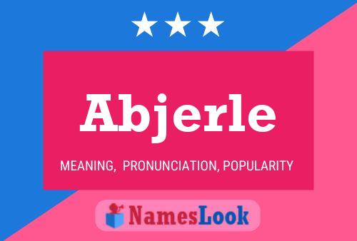 Abjerle Name Poster