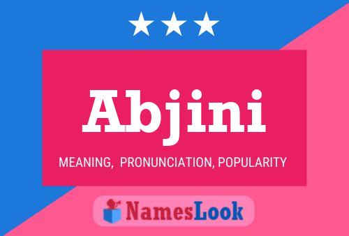 Abjini Name Poster