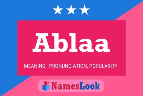 Ablaa Name Poster