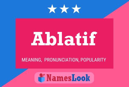 Ablatif Name Poster