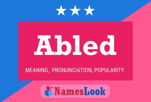 Abled Name Poster