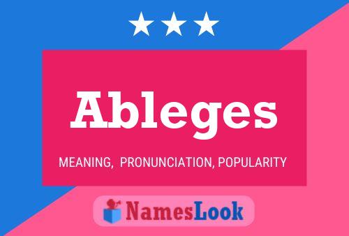 Ableges Name Poster