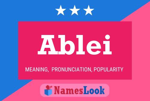 Ablei Name Poster