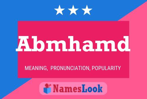 Abmhamd Name Poster