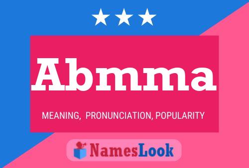 Abmma Name Poster