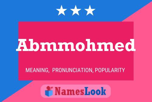 Abmmohmed Name Poster