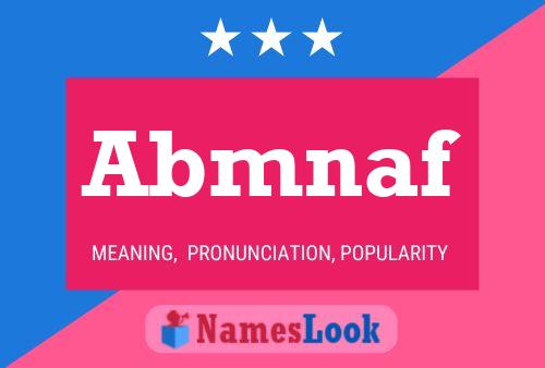 Abmnaf Name Poster