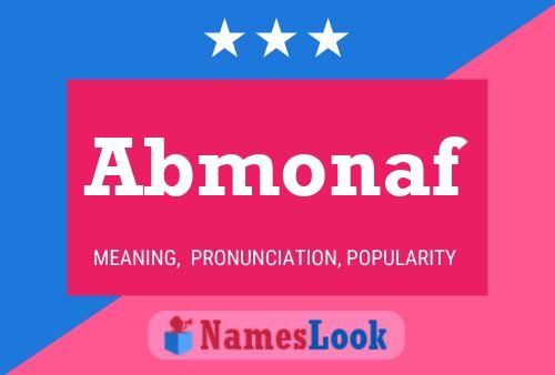 Abmonaf Name Poster