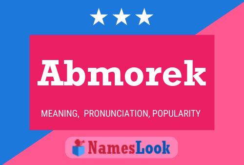 Abmorek Name Poster