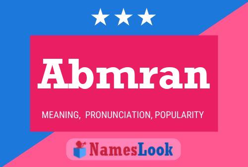 Abmran Name Poster