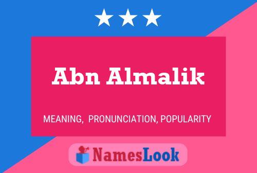 Abn Almalik Name Poster