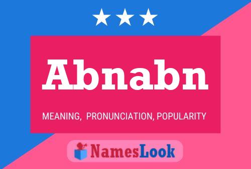 Abnabn Name Poster