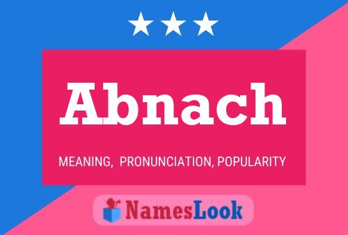 Abnach Name Poster