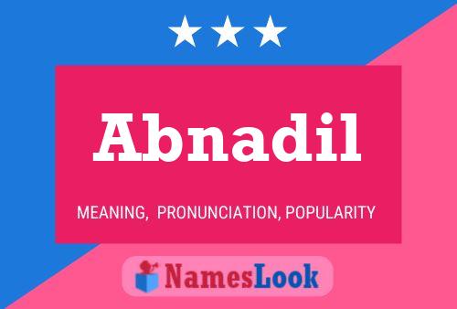 Abnadil Name Poster