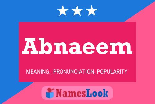 Abnaeem Name Poster