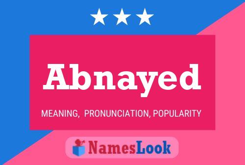 Abnayed Name Poster