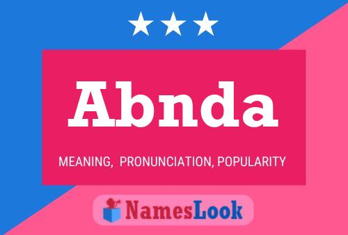 Abnda Name Poster