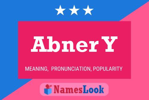 Abner Y Name Poster