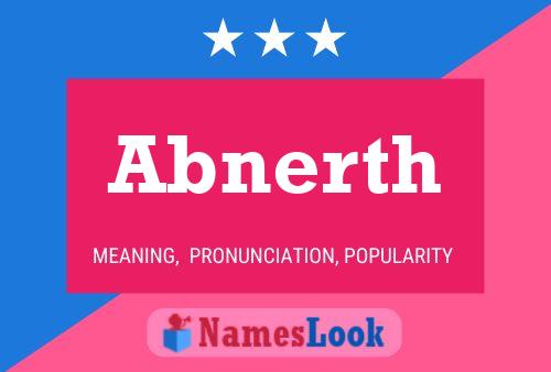 Abnerth Name Poster