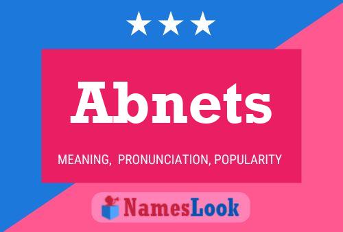 Abnets Name Poster