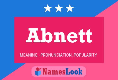 Abnett Name Poster