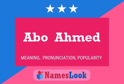 Abo  Ahmed Name Poster