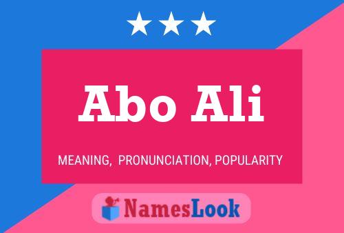 Abo Ali Name Poster