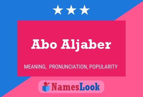 Abo Aljaber Name Poster