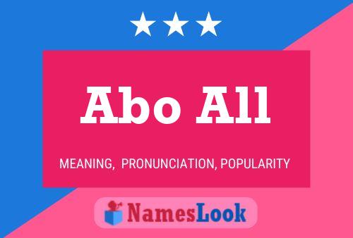 Abo All Name Poster