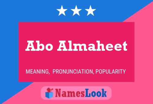 Abo Almaheet Name Poster