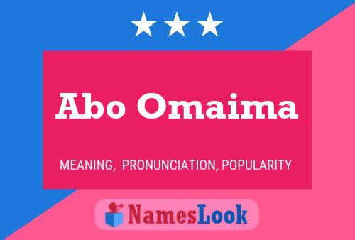 Abo Omaima Name Poster