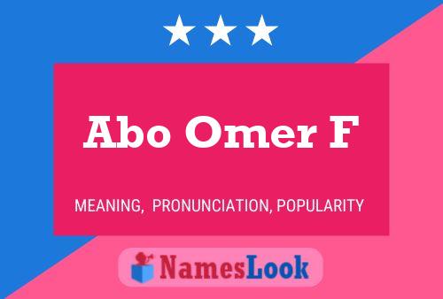 Abo Omer F Name Poster