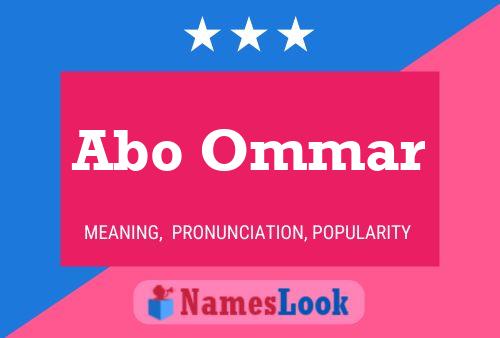 Abo Ommar Name Poster