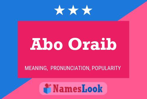 Abo Oraib Name Poster