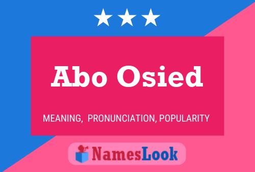 Abo Osied Name Poster