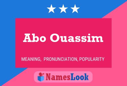 Abo Ouassim Name Poster