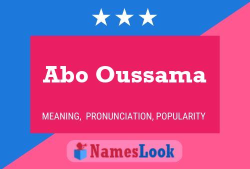 Abo Oussama Name Poster