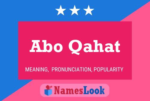 Abo Qahat Name Poster