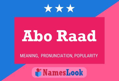 Abo Raad Name Poster