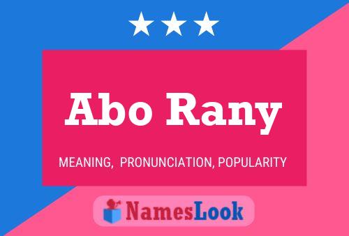 Abo Rany Name Poster