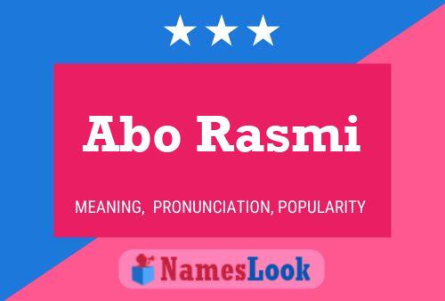 Abo Rasmi Name Poster