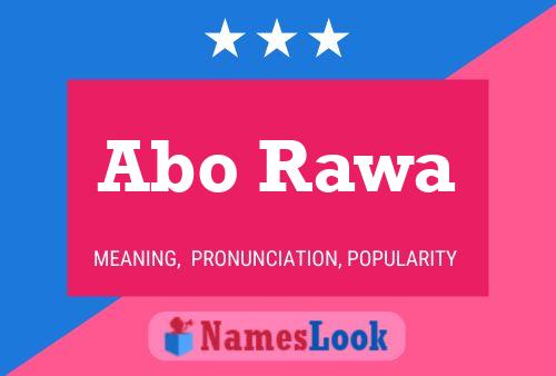 Abo Rawa Name Poster