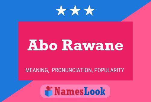 Abo Rawane Name Poster